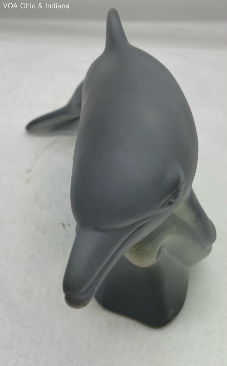 Vintage Ceramic Dolphin Statue Numbered 101 & Signed By Pierre ? 86