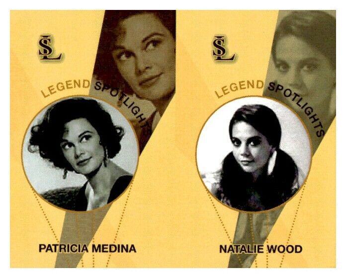 #UL1666 PATRICIA MEDINA, NATALIE WOOD Rare Uncut Spotlight Card Strip