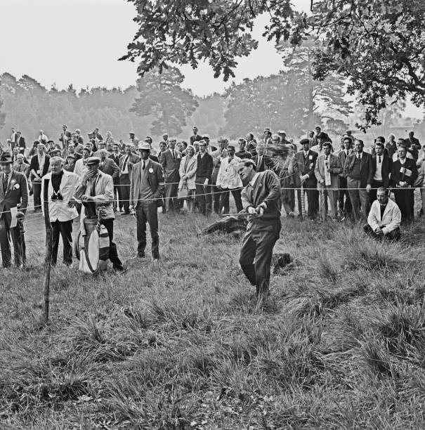English golfer Neil Coles plays Gary Player in quarterfinal 1960s OLD PHOTO