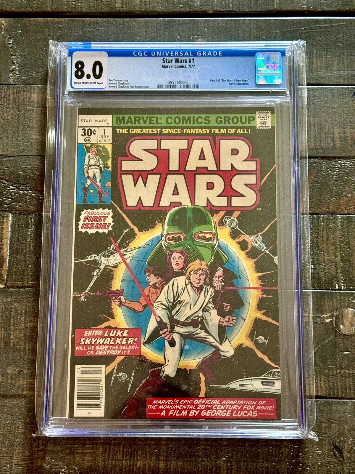 Marvel Star Wars #1 (1977) CGC 8.0 Pages  1st Printing Luke Skywalker
