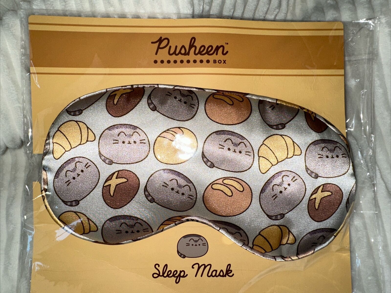 Pusheen Bread Loaf Sleep Mask Pusheen Box Exclusive Spring 2024