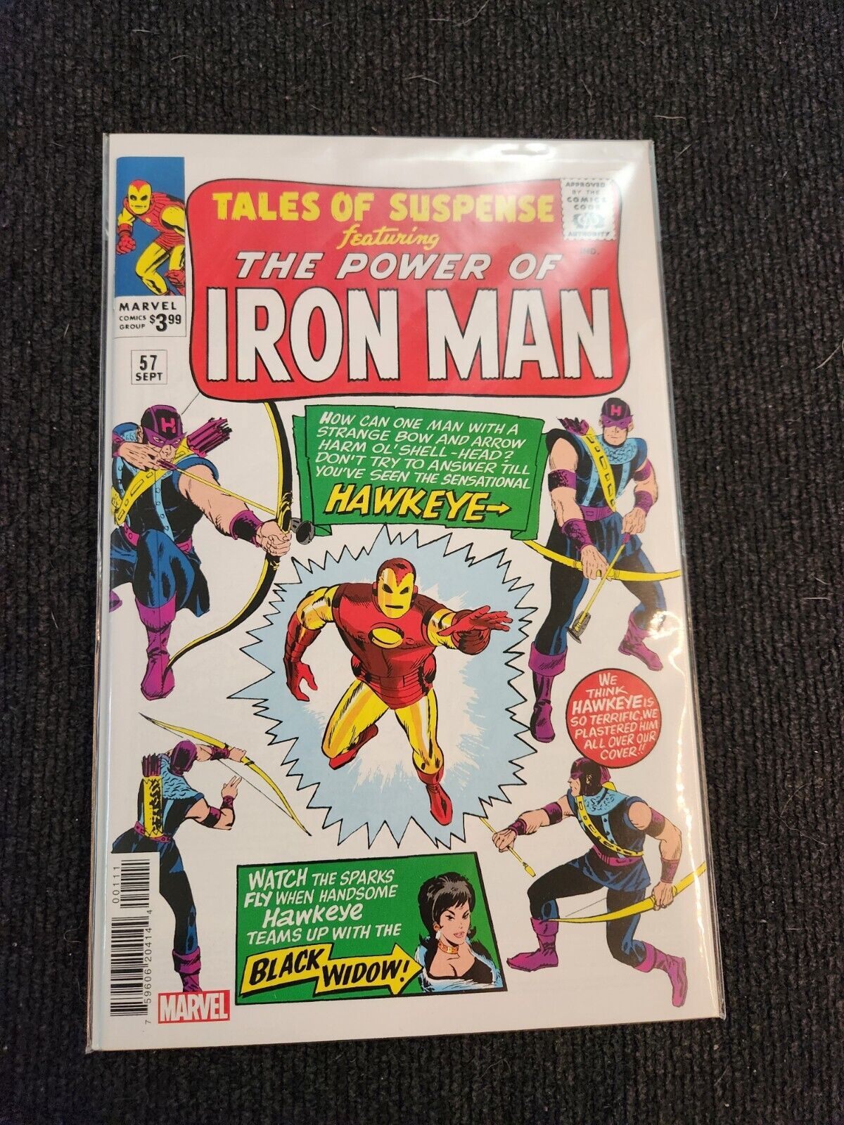 Tales of Suspense #57 - 2022 FACSIMILE  Iron Man + 1st Hawkeye