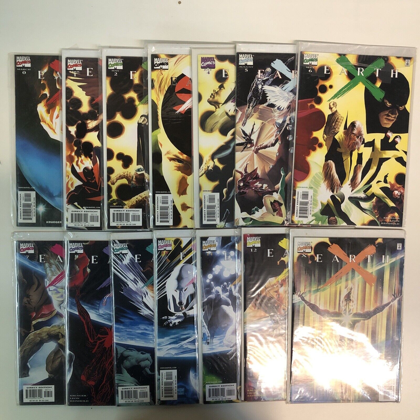 Earth X-Paradise X-Universe X (2001) X-0-1-12 & Special & Prelude (VF/NM) Marvel