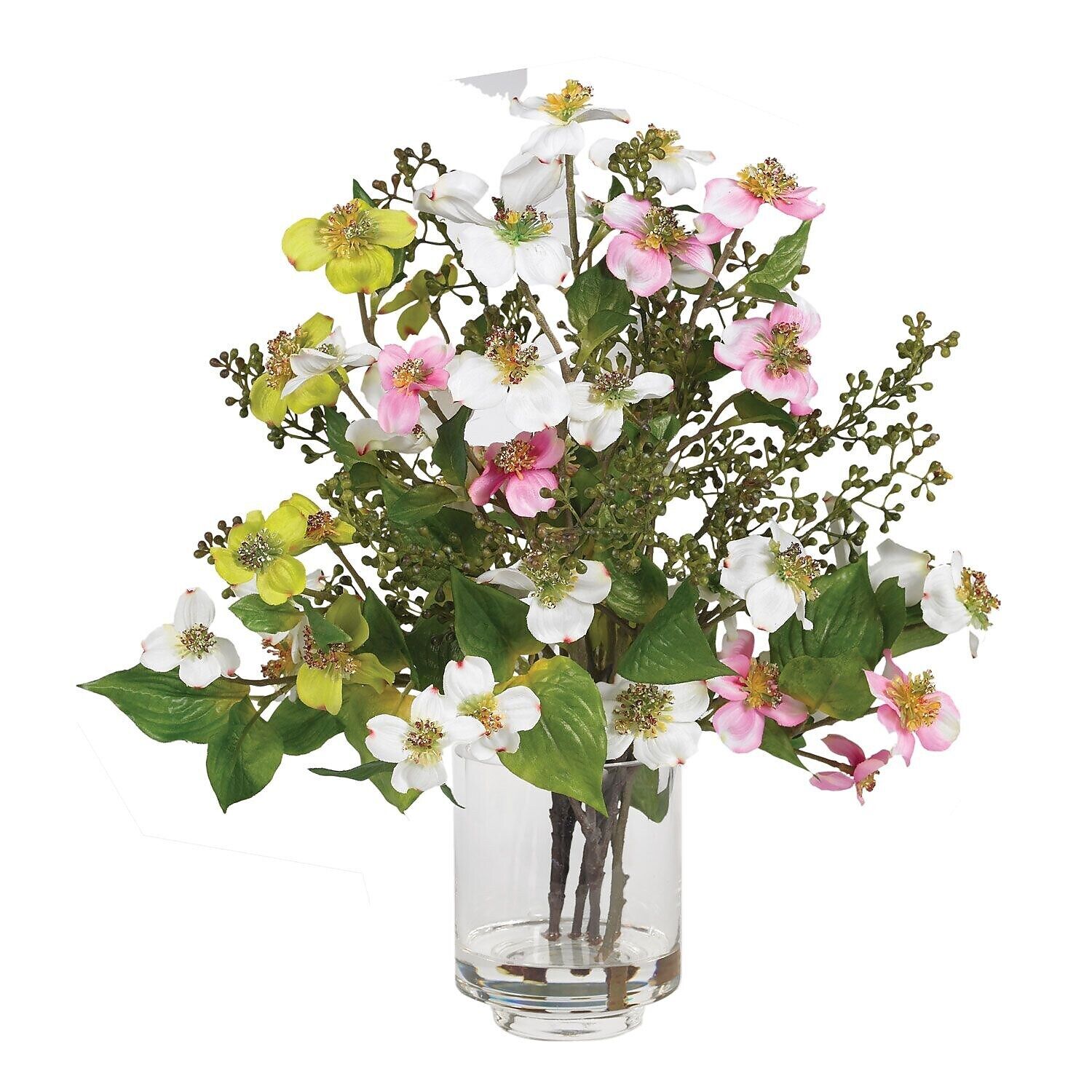 Nearly Natural 4687 Dogwood Silk Floral Arrangements Assorted (4687)