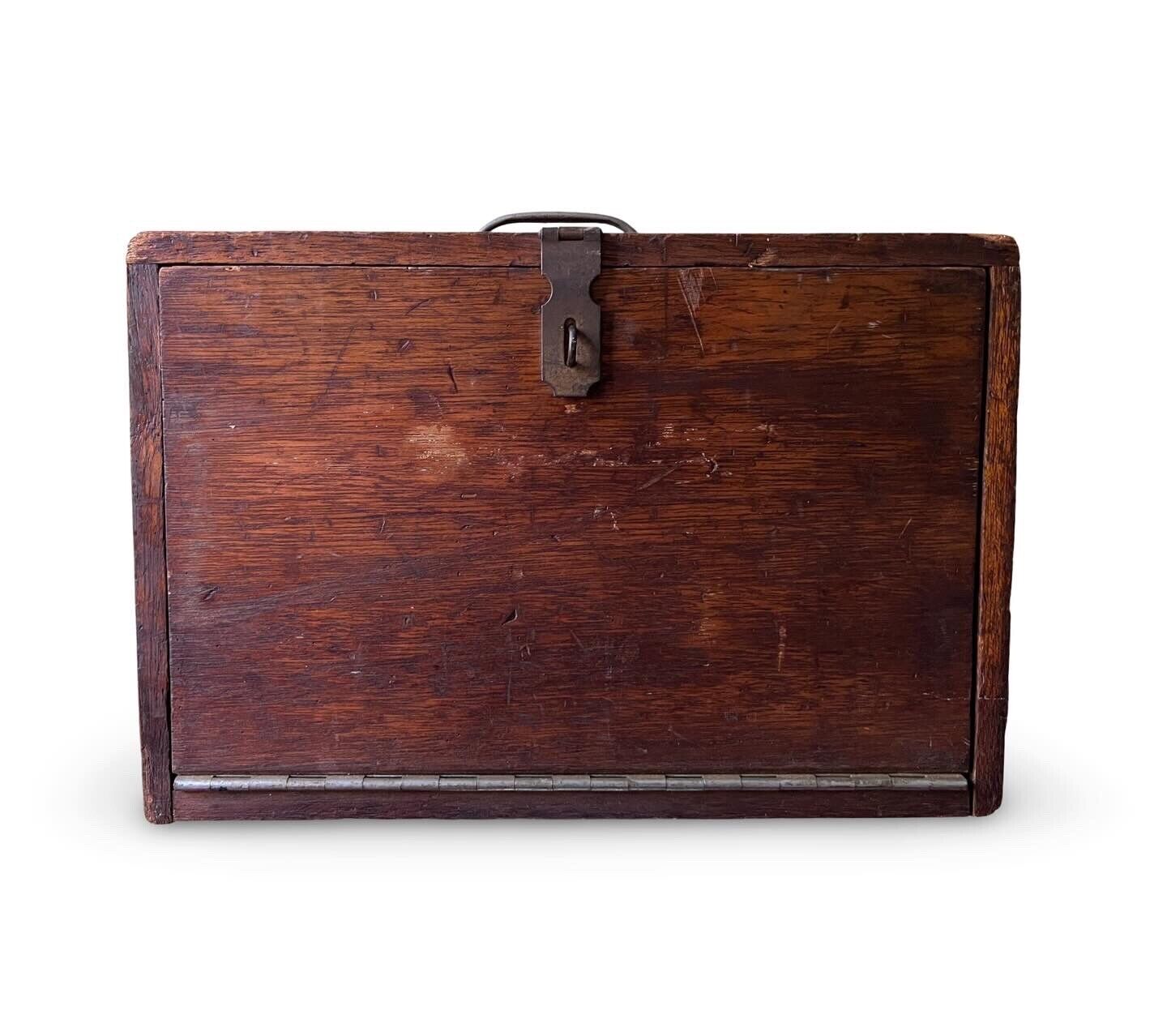 Antique Wooden Tool Box 