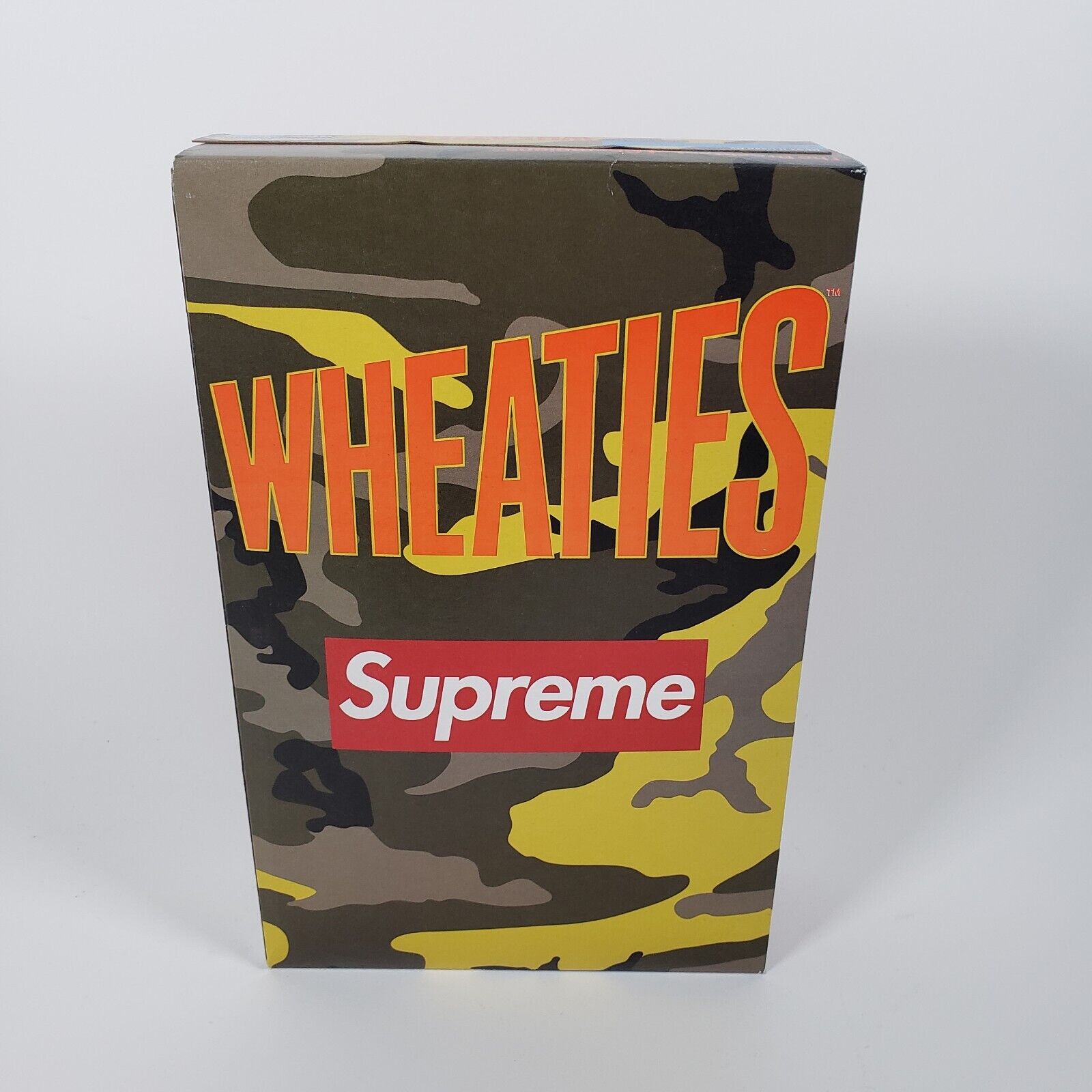 NEW SEALED Supreme Wheaties Cereal Box S/S 2021 Yellow Camo
