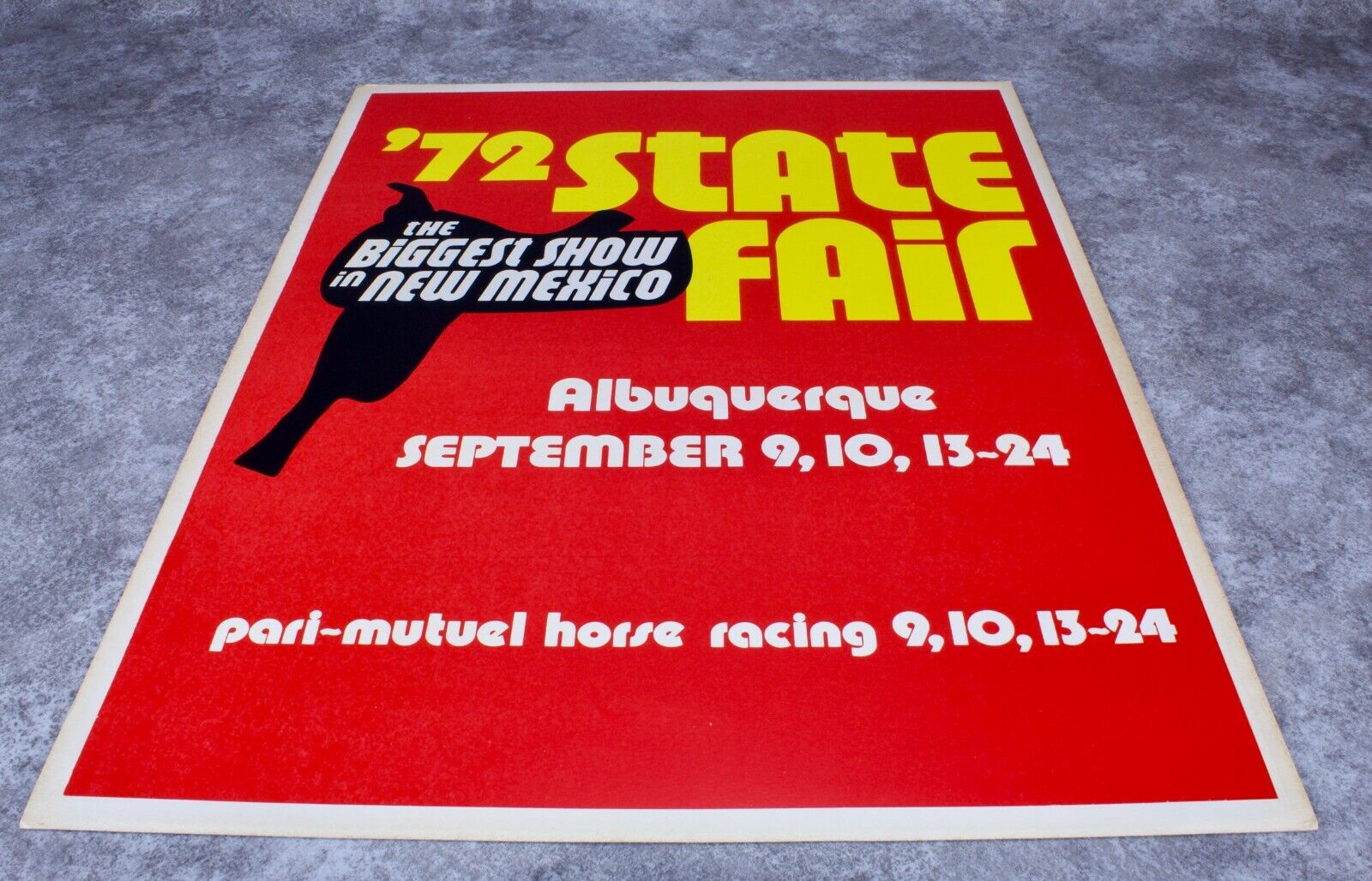 1972 New Mexico State Fair Poster Original 