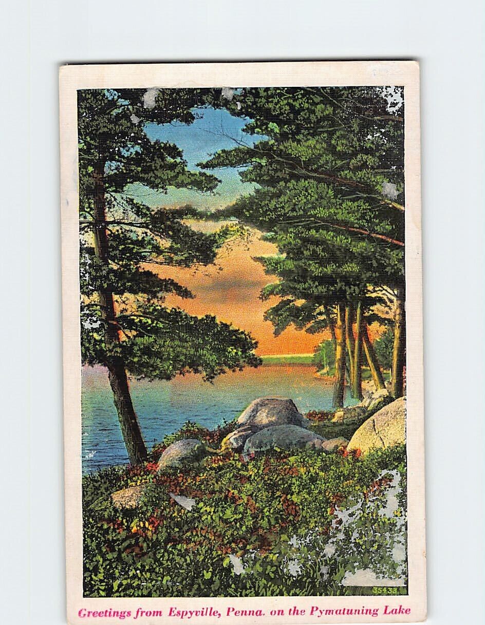 Postcard Greetings from Pymatuning Lake Espyville Pennsylvania USA