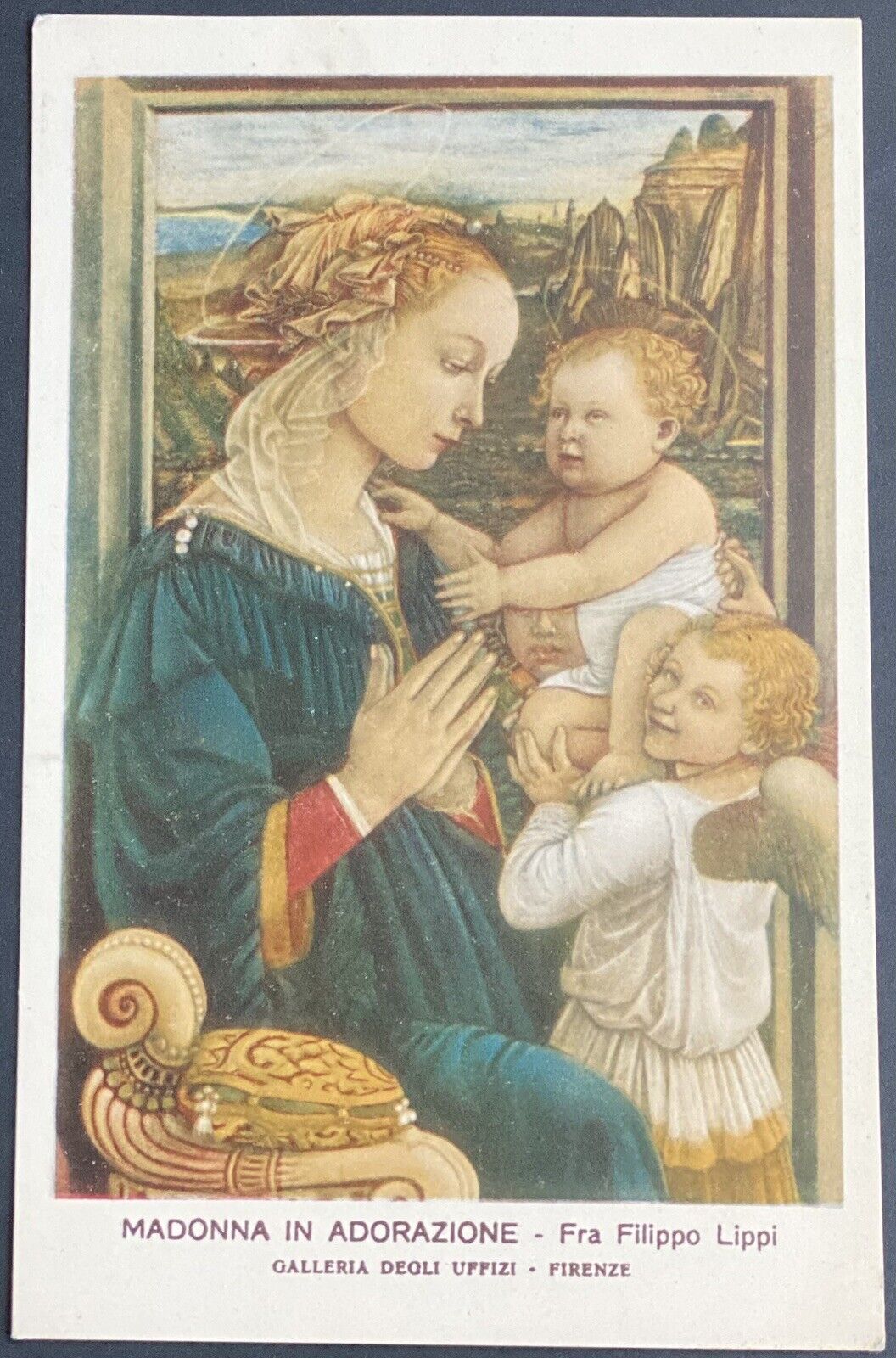 Lot of 5 Vintage Madonna Paintings Postcards - Early 1900s, Italy,  