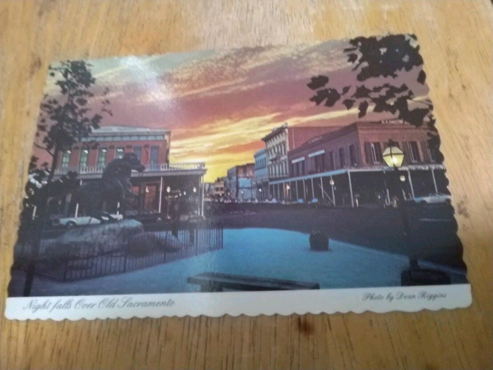 Postcard - Night Falls Over Old Sacramento, California, USA
