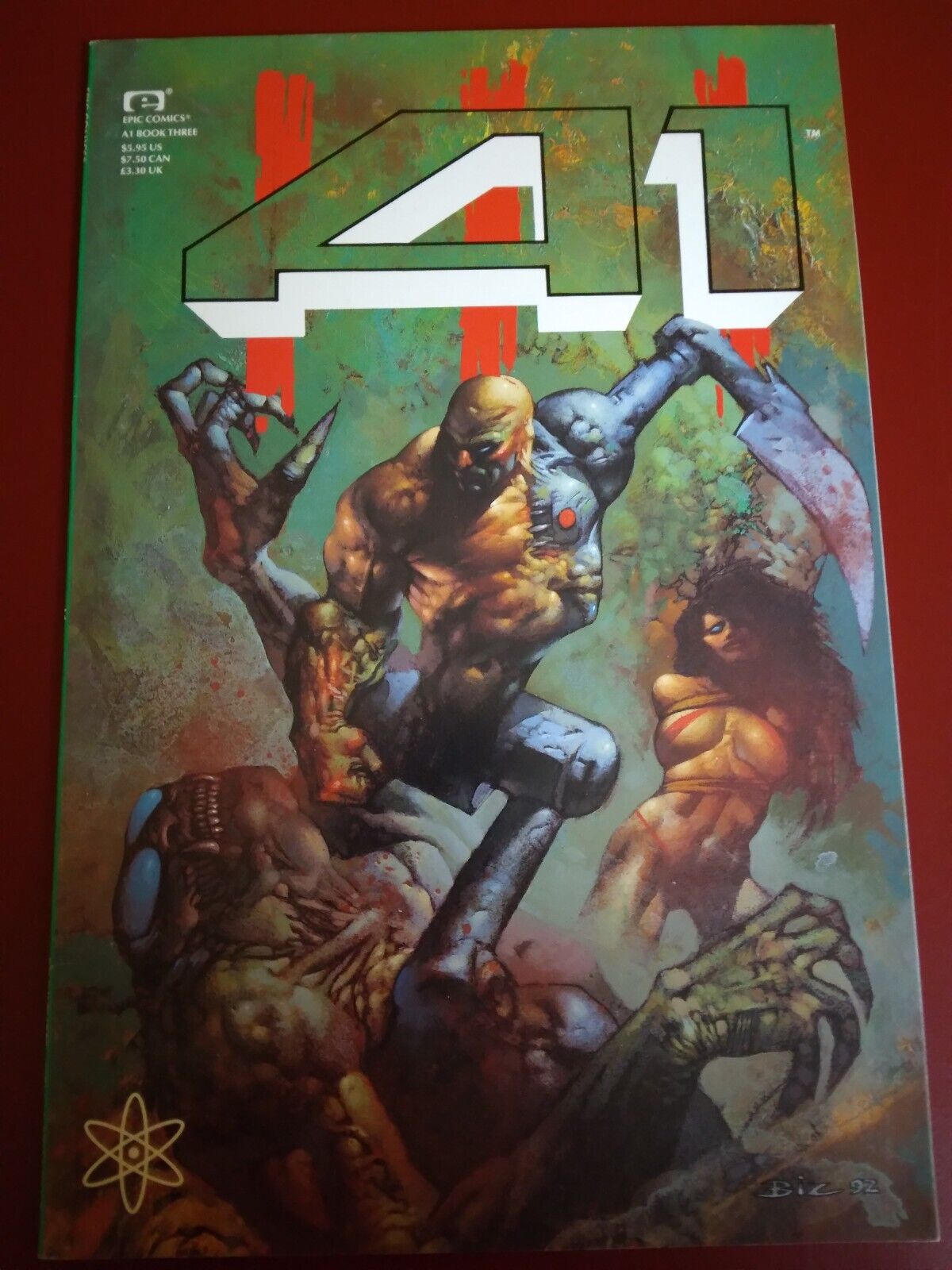A1 BOOK THREE #3 GRAPHIC NOVEL (MARVEL/EPIC) 1992 - FN - Simon Bisley Cover