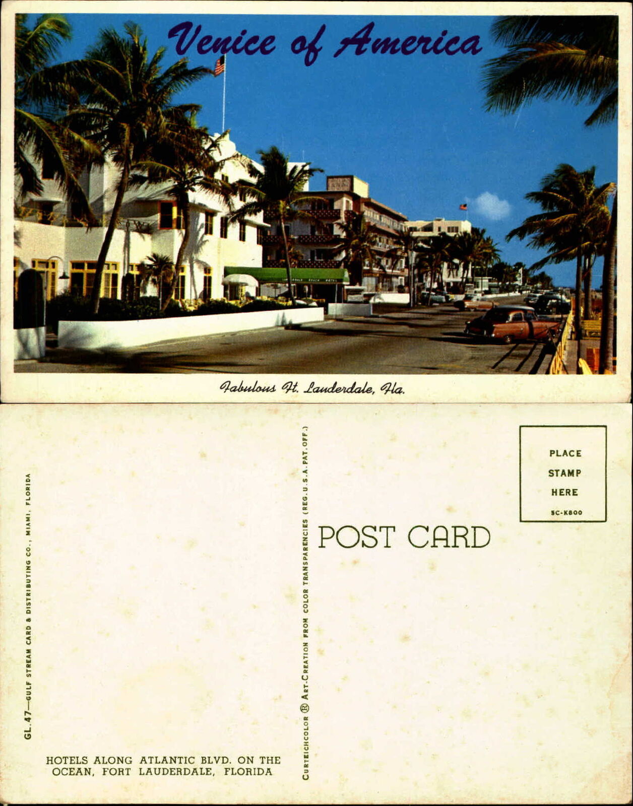 Venice of America Fort Lauderdale FL Atlantic Blvd hotels 1950s cars