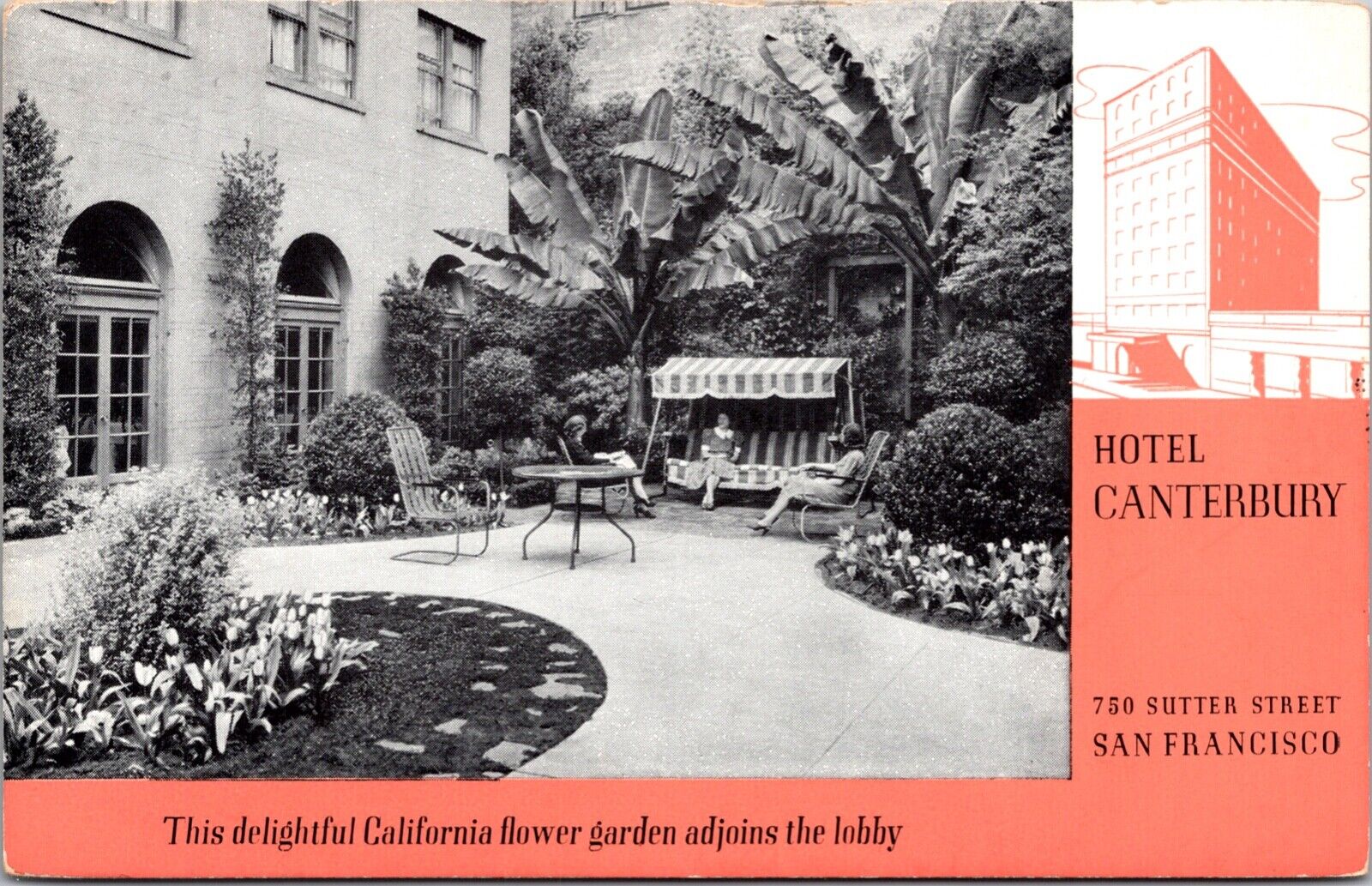 Postcard Hotel Canterbury 750 Sutter Street in San Francisco, California