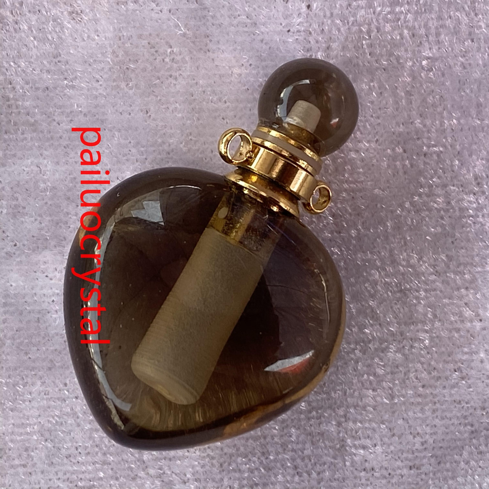 1pcs Natural Smoky Quartz Perfume bottle Quartz Crystal Pendant Reiki Healing