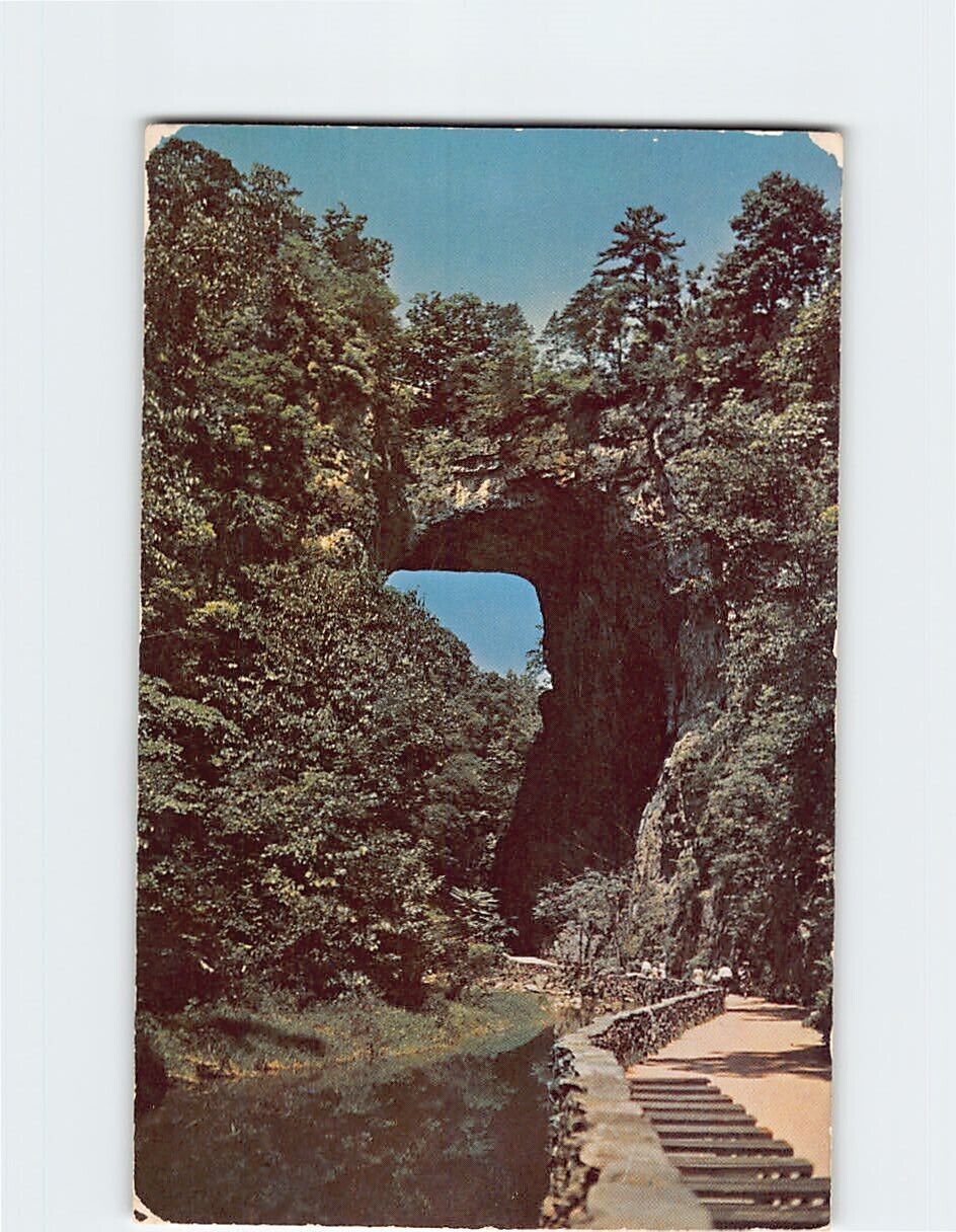 Postcard Natural bridge Shenandoah National Park Virginia USA
