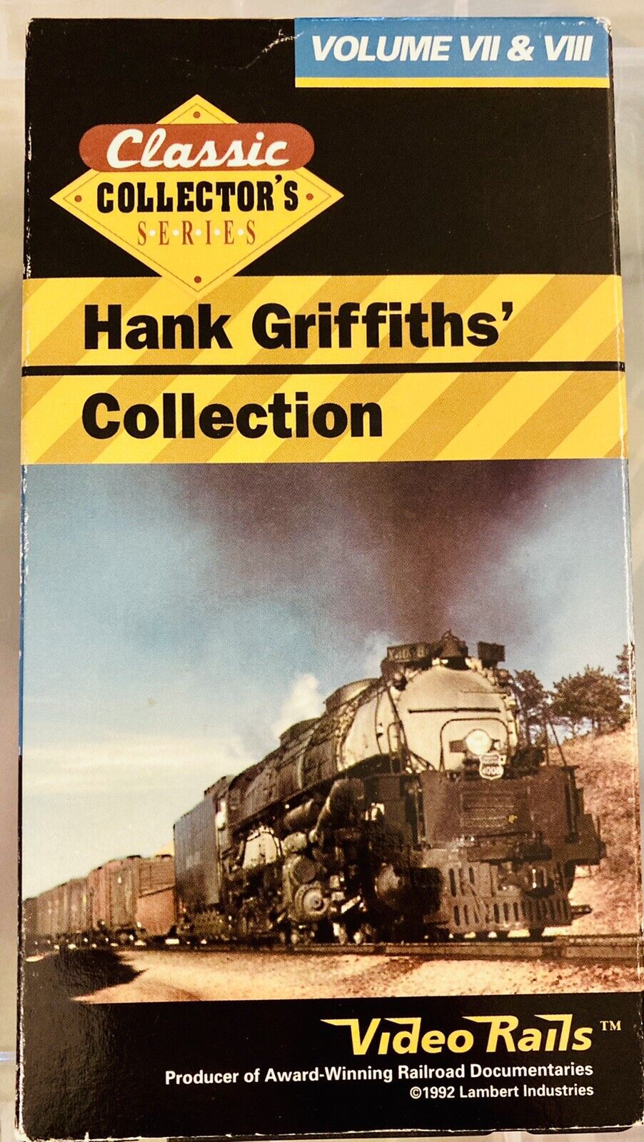 Hank Griffiths\' Collection Vol VII & VIII VHS Trains Railroad 1992 Video Rails