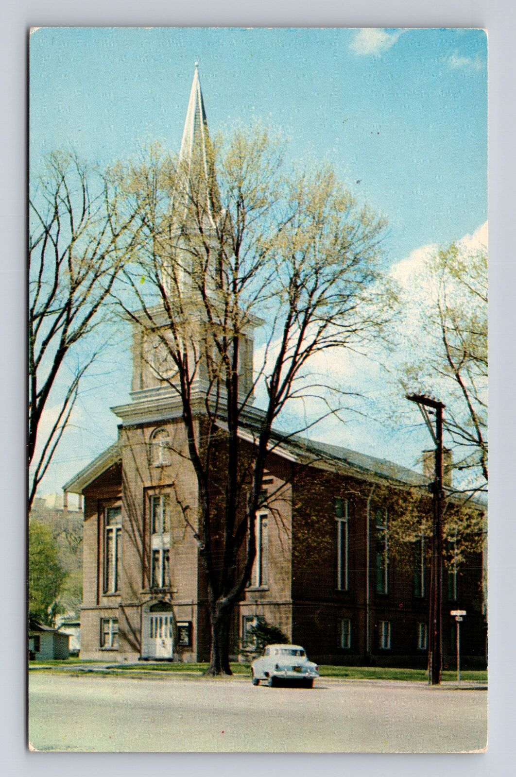 Granville OH-Ohio, The First Presbyterian Church, Religion, Vintage Postcard