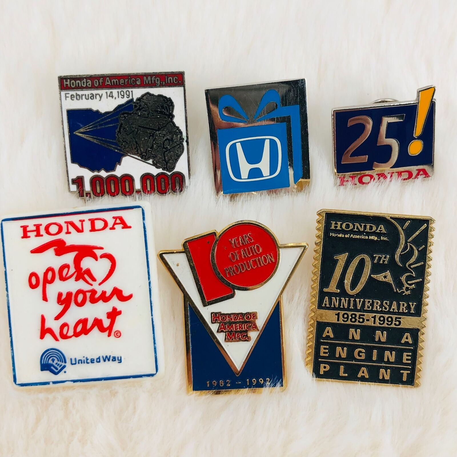Honda Automotive of America Pin Lot - Anna Engine Plant 10th 25th Anniversary