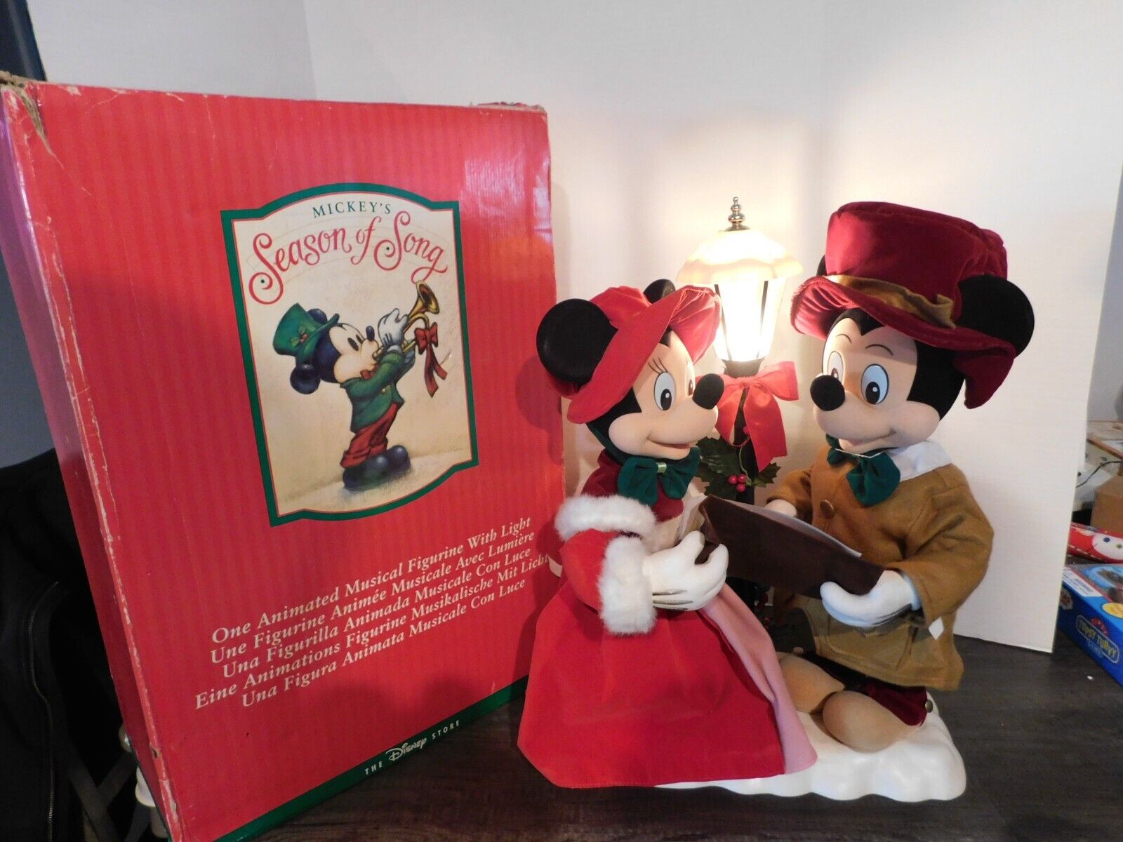 Telco Disney Store Mickey Minnie Mouse Season of Song Christmas See Description