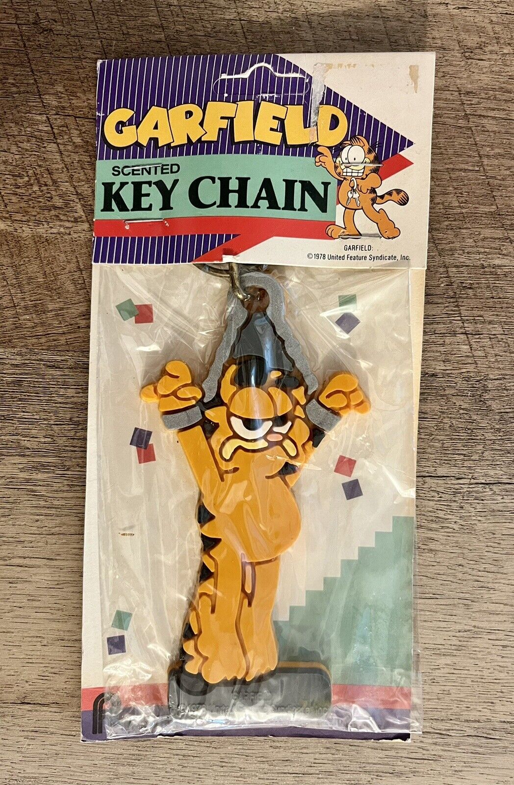 Garfield Keychain From 1978. Unopened.