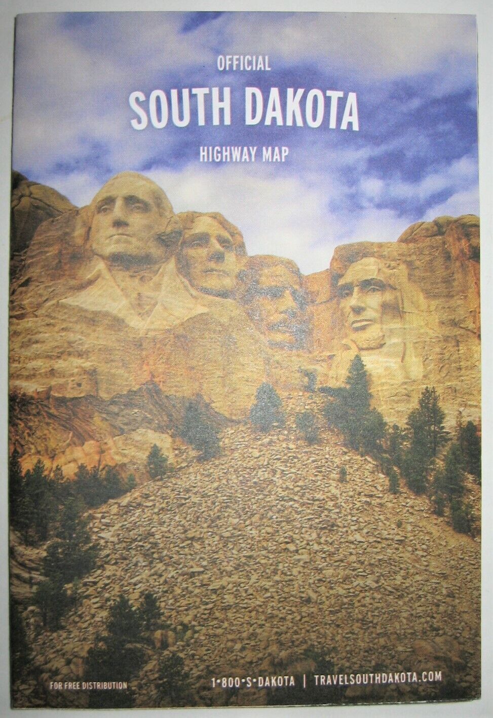 South Dakota Official State Highway Map 2019 Mount Rushmore