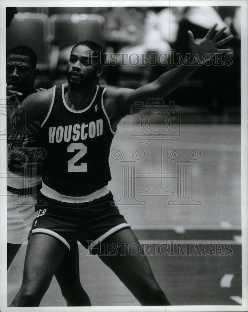  Press Photo Joe Barry Carroll Basketball Player Houston Rockets NBA