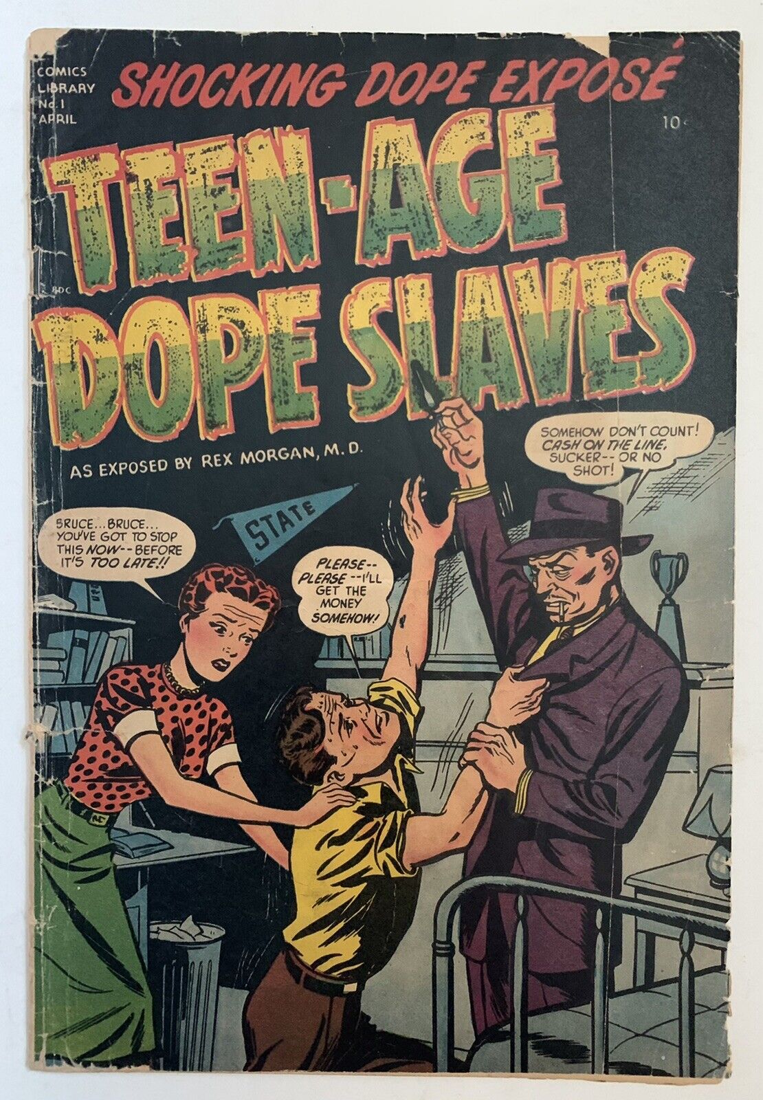 (1952) HARVEY COMICS LIBRARY #1 TEENAGE DOPE SLAVES VERY RARE PRE-CODE