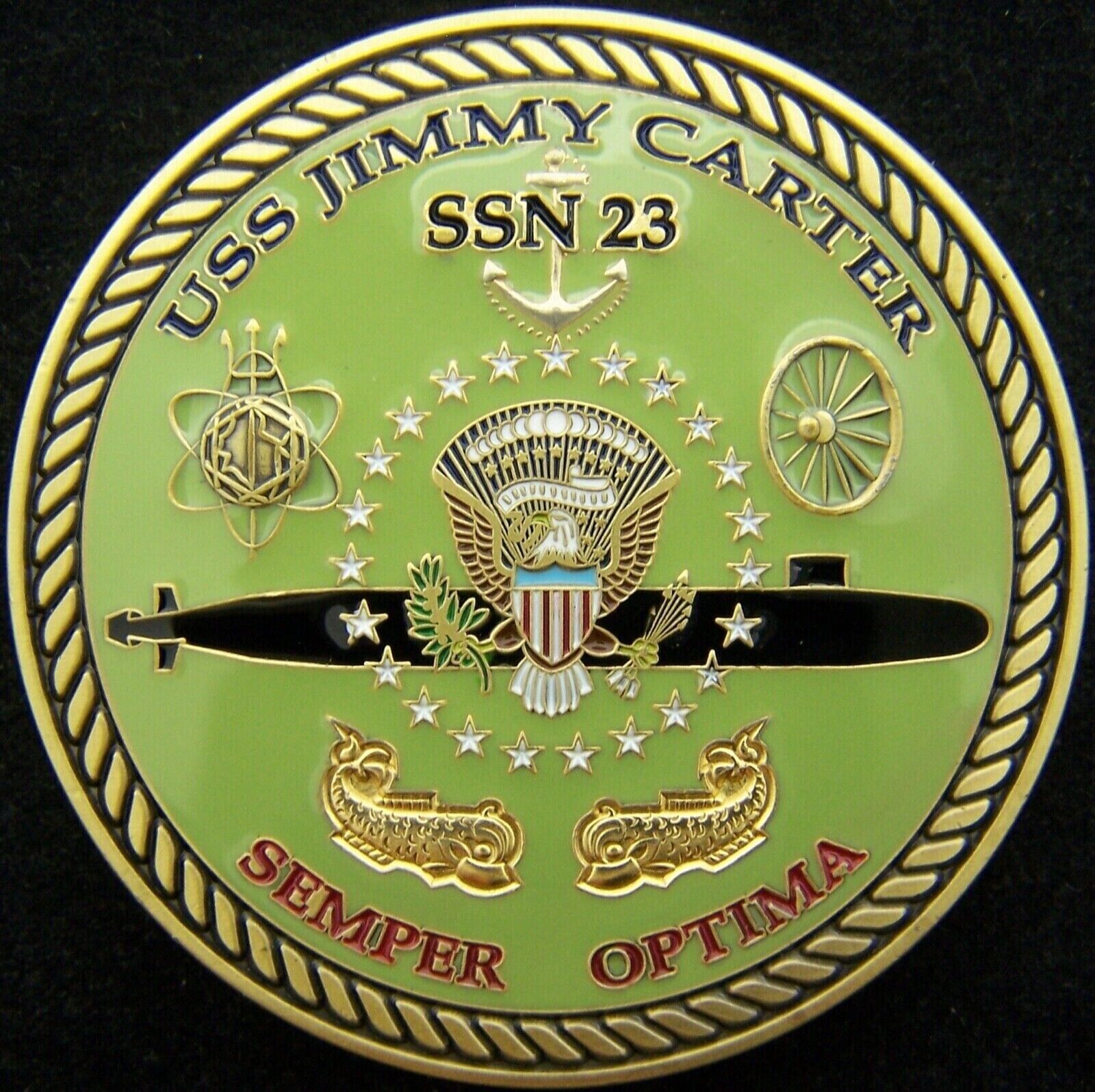 USS Jimmy Carter SSN 23 Navy Challenge Coin