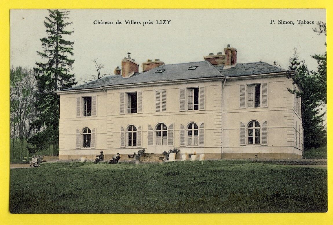 cpa RARE FRANCE Old Postcard Castle CHÂTEAU de VILLERS near LIZY on OURCQ