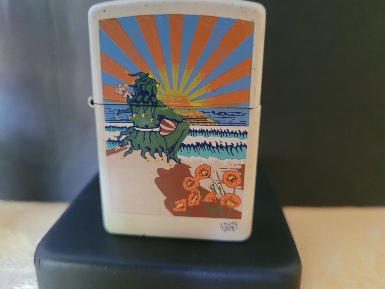 The Grateful Dead - ZIPPO Lighter - Stanley Mouse Sunset Jester-Rock & Roll Art