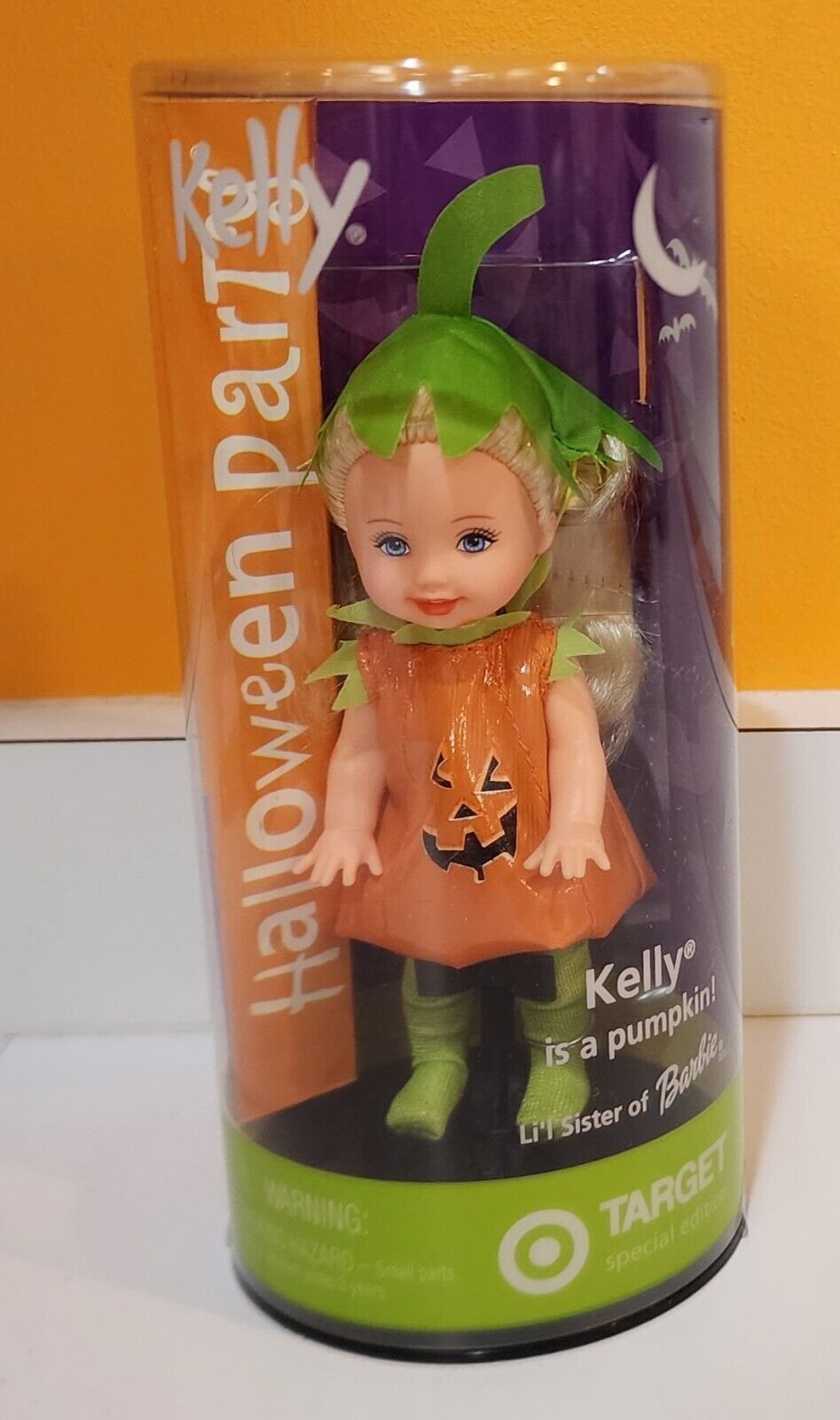 💥Halloween Party Kelly Doll Kelly is a Pumpkin Target Exclusive 2002 Mattel
