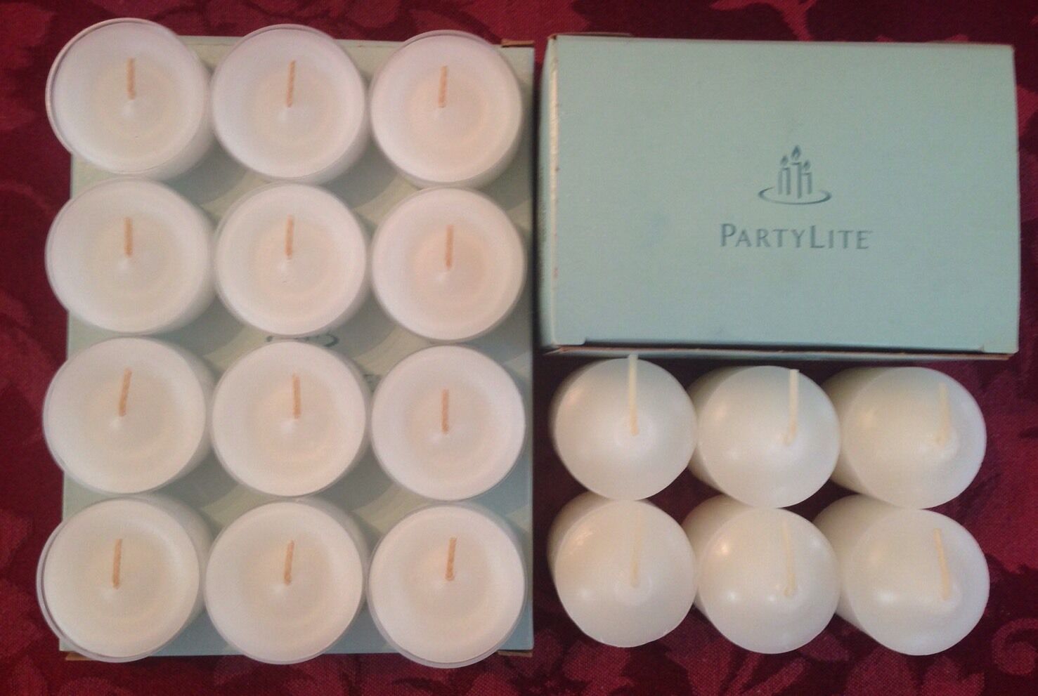 PartyLite ACAI BERRY MIST Tealight & Votive Candles New LOT 18 Well Being Spa