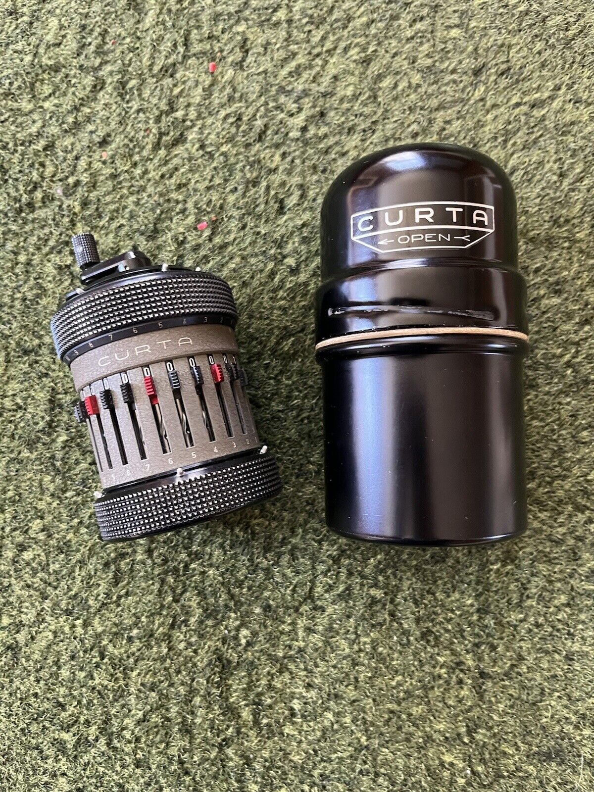 Rare Mint  Curta Calculator Type 2  with Can / Case perfect functionality