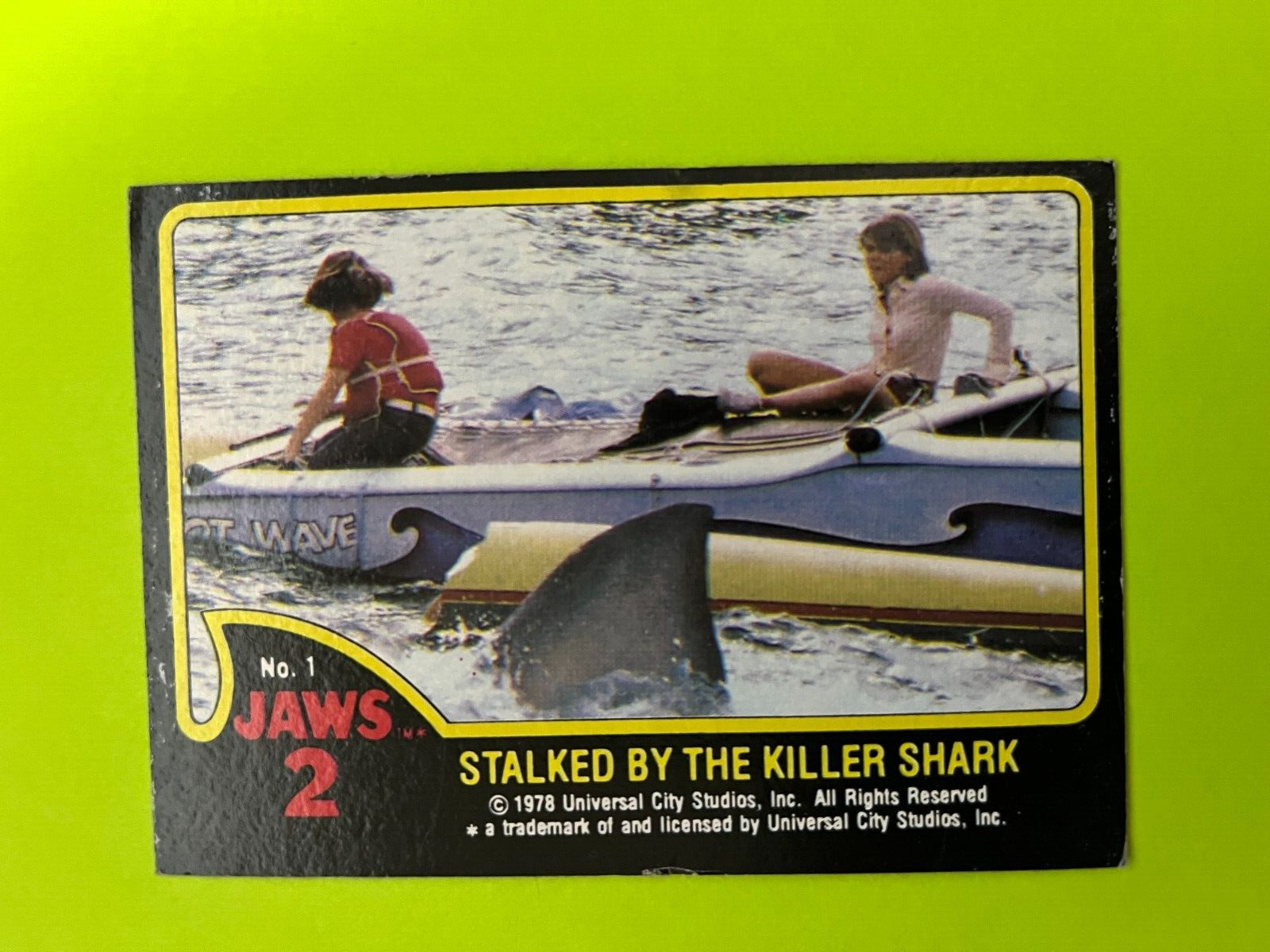 1978 Topps Jaws 2 card #1 First card in set Ex