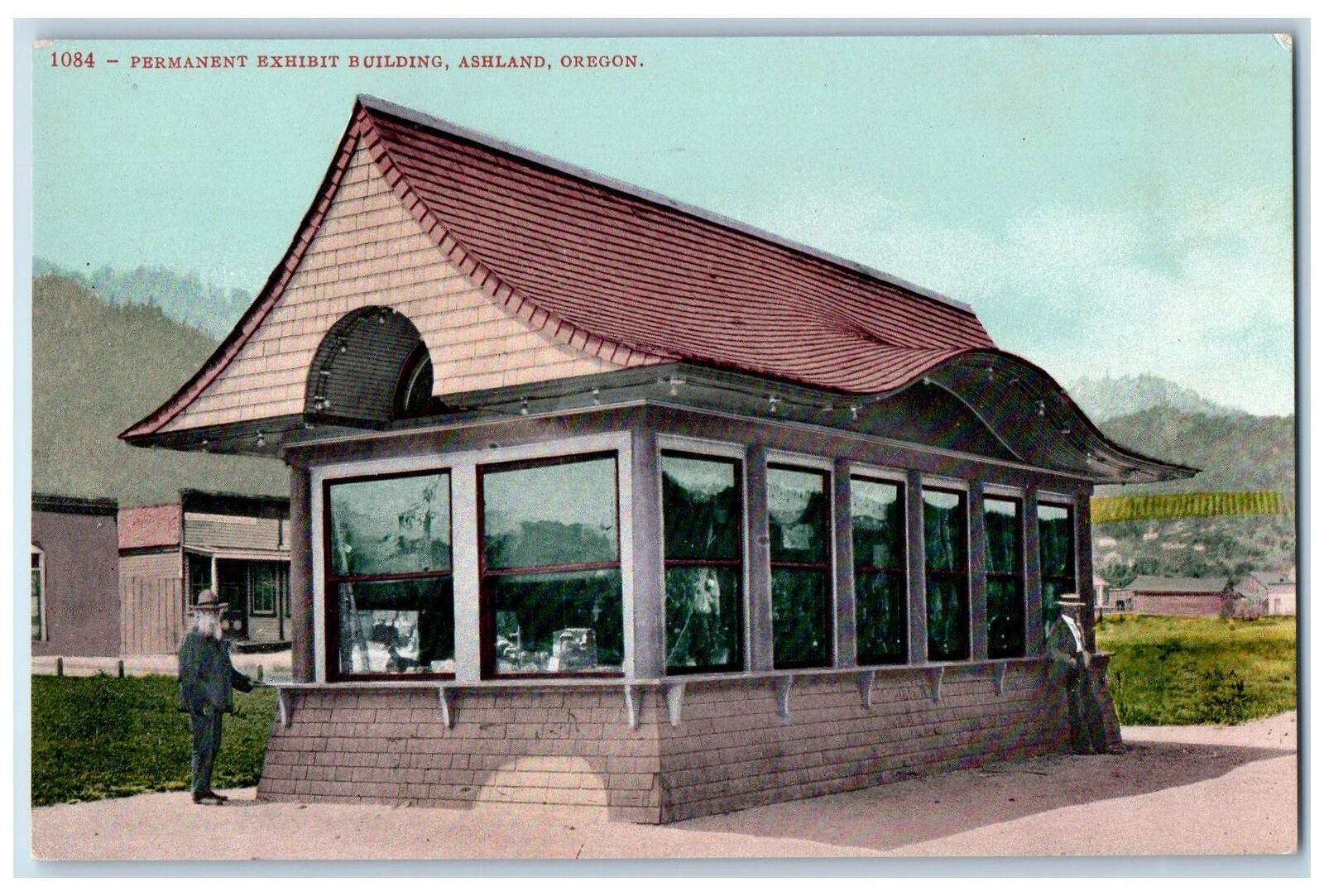 c1910s Permanent Exhibit Exterior Roadside Ashland Oregon OR Unposted Postcard