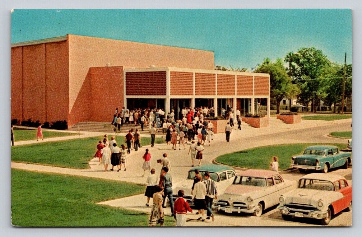 c1950s High School Students Classic Cars Gainesville Texas P263A