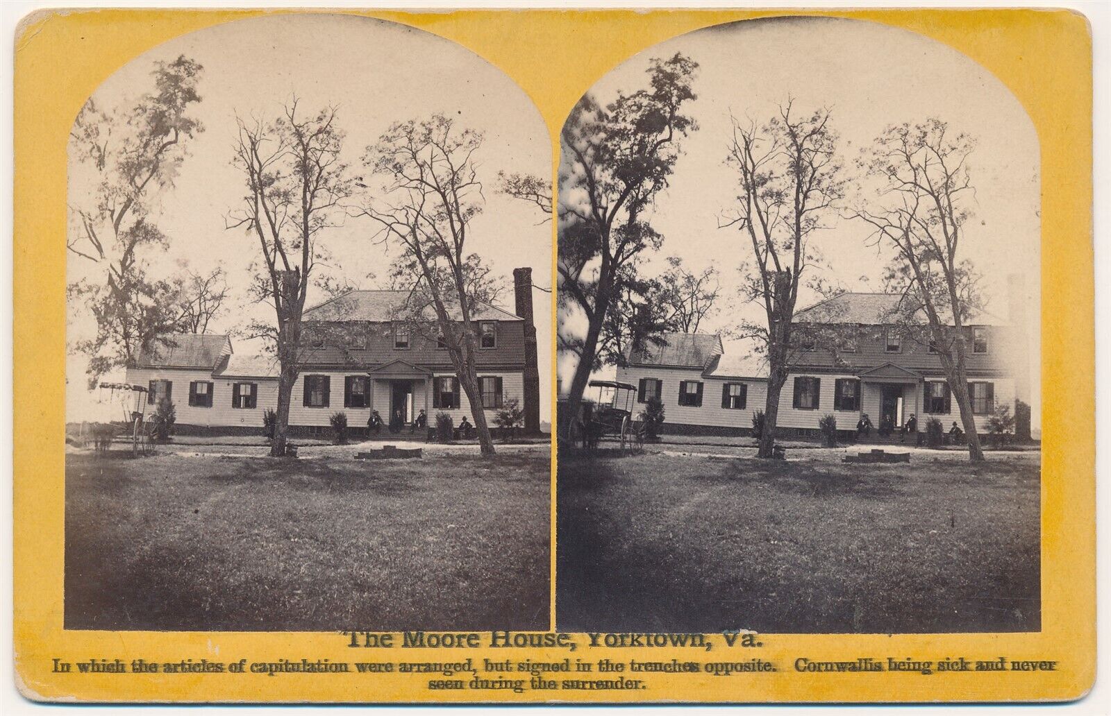 VIRGINIA SV - Yorktown - Moore House - Snyder Walton 1880s RARE