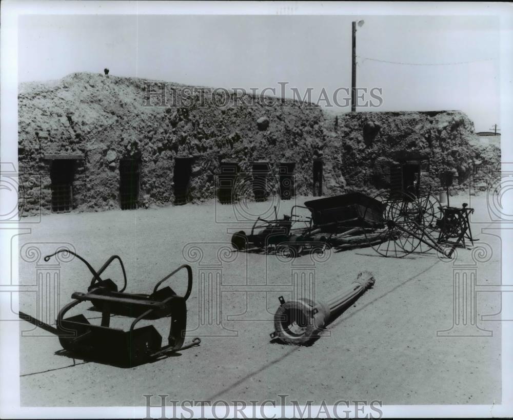 1979 Press Photo Remnants of early days at Yuma Territorial Prison, Arizona