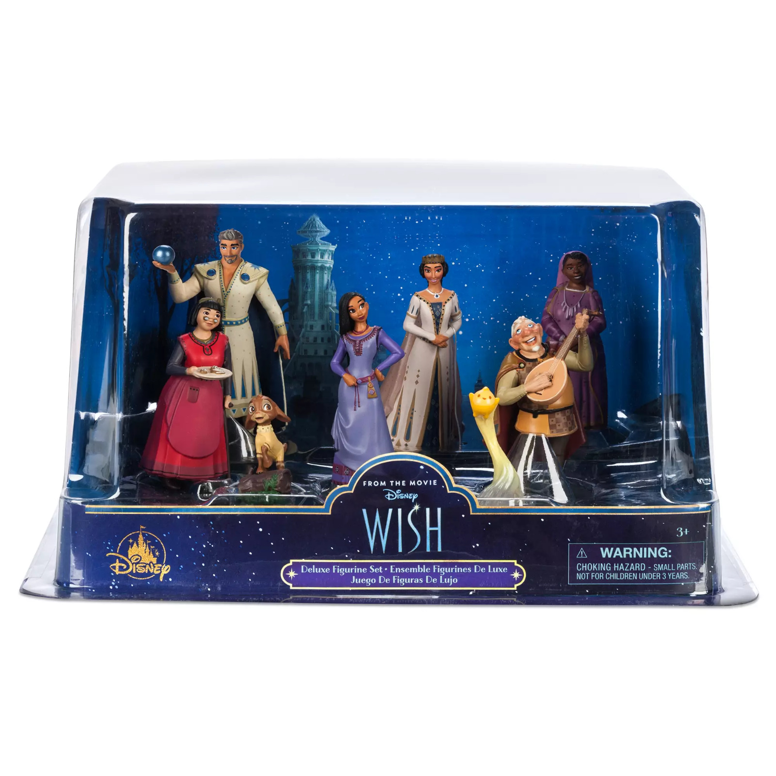 Disney Wish Deluxe Figure Set - 8 Figure Toy Playlet - Asha Star Valentino - New