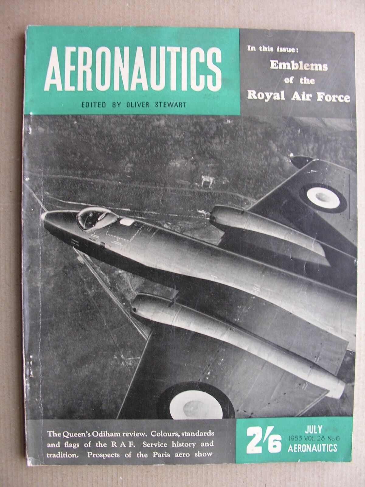 AERONAUTICS MAGAZINE July 1953 Bristol Sycamore, RAF Emblems, Royal Air Review