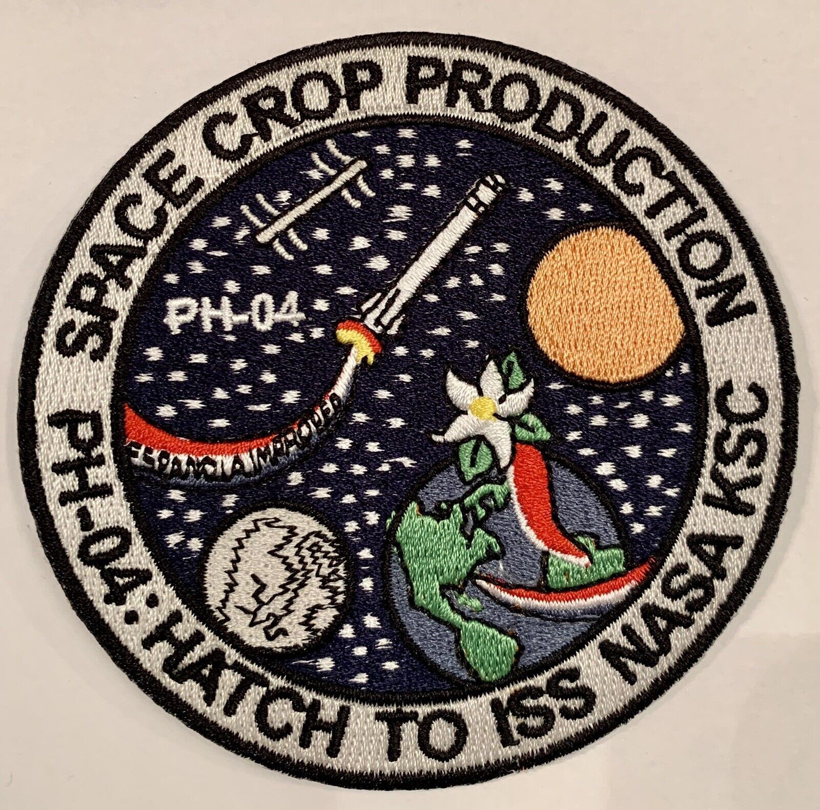 Original NASA ISS Space Crop Production Mission Patch 3.5”
