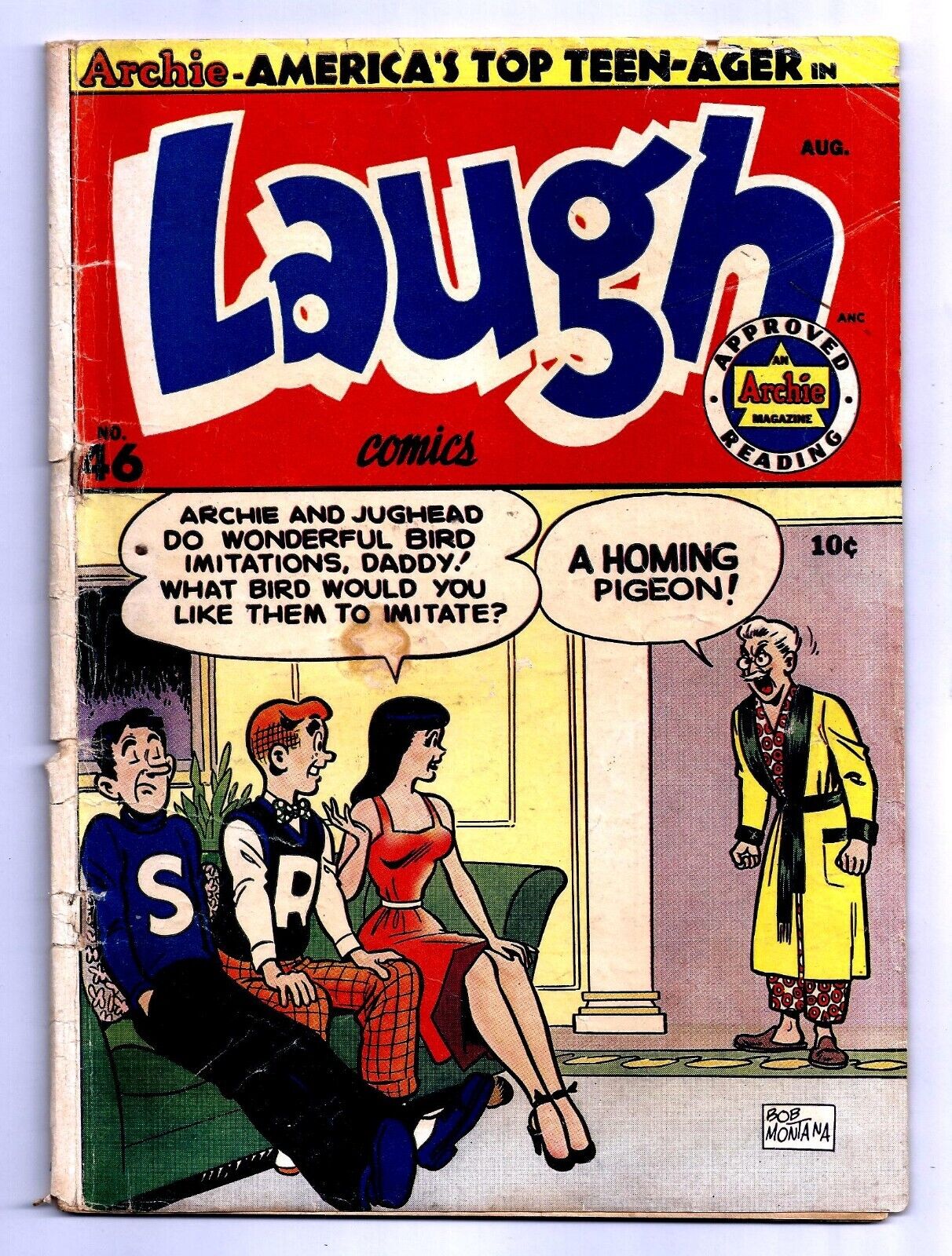LAUGH COMICS # 46 GOLDEN AGE ARCHIE 1951 IN 3.0 G+/ VG- RARE