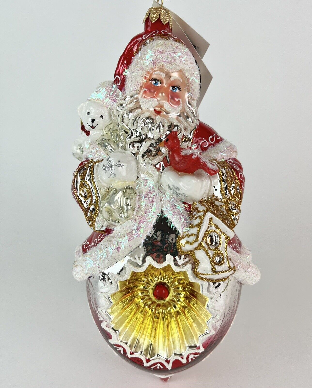 Heartfully Yours By Radko PAPA CLAUS (21352) Santa Glass Christmas Lmtd 423/450