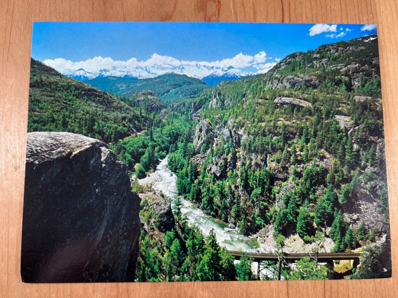 Vintage Postcard, Cheakamus Canyon The Garibaldi Highway British Columbia Canada