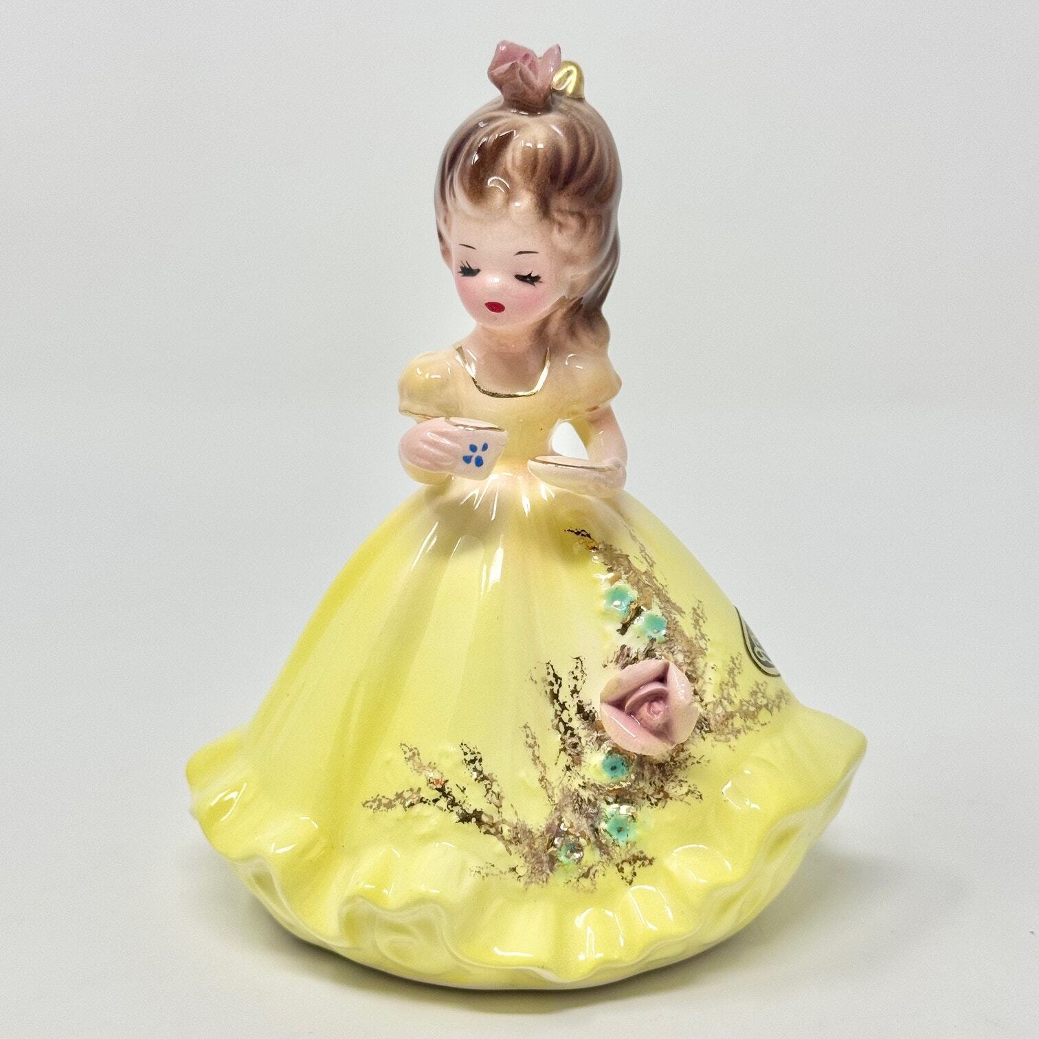 Vintage Josef Originals Days of the Week Series Thursday girl ceramic figurine