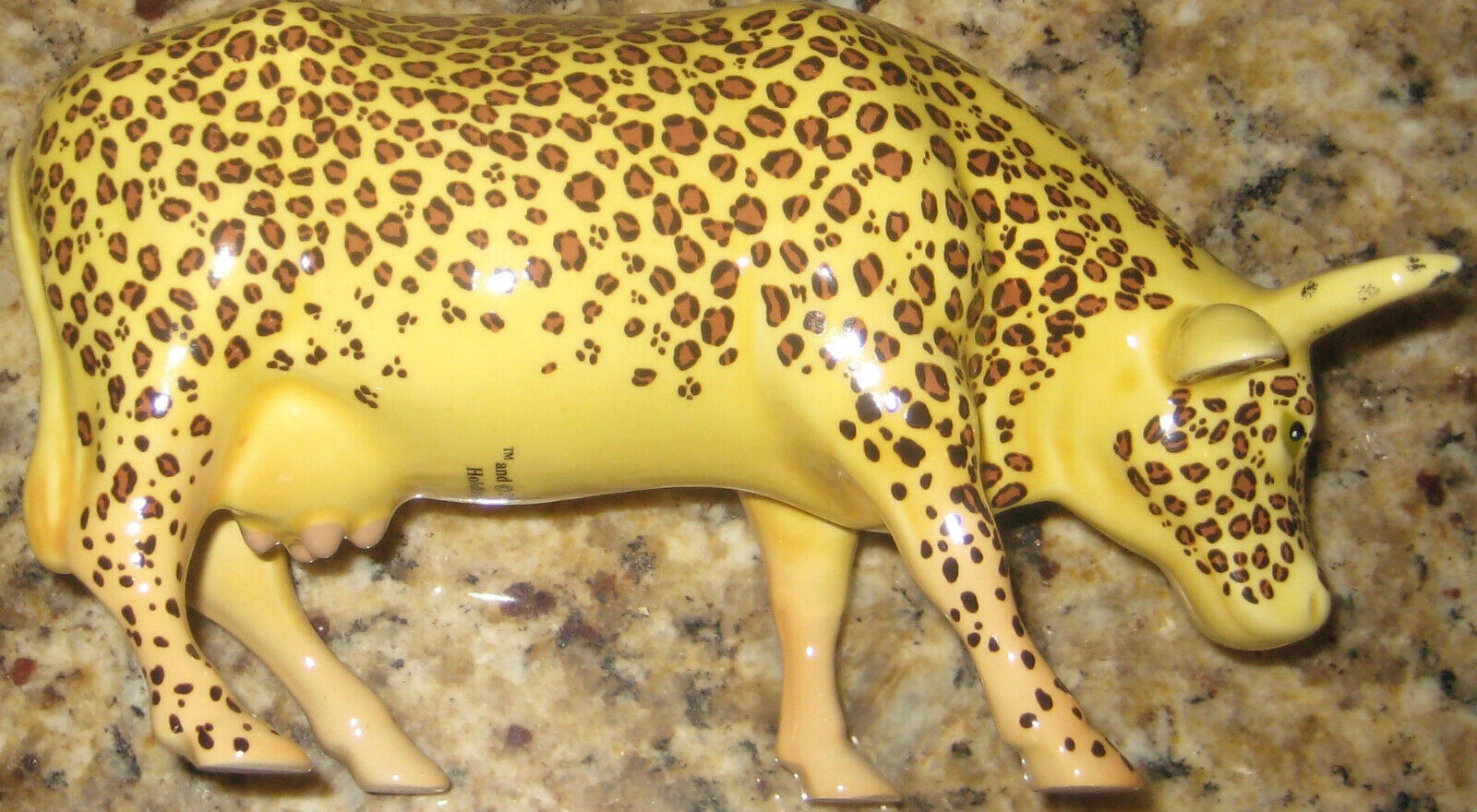 Cow Parade 2000 Yellow Leopard Design. 6\