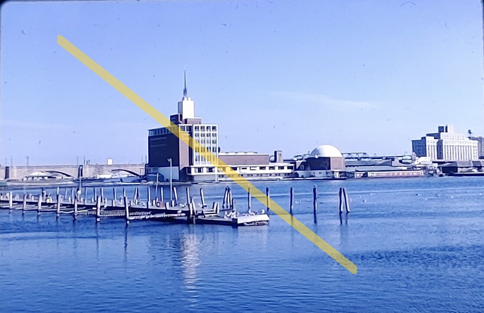 Vintage 1962 35mm Slides Boston Harbor Skyline New York Piers Lot of 6 #22514