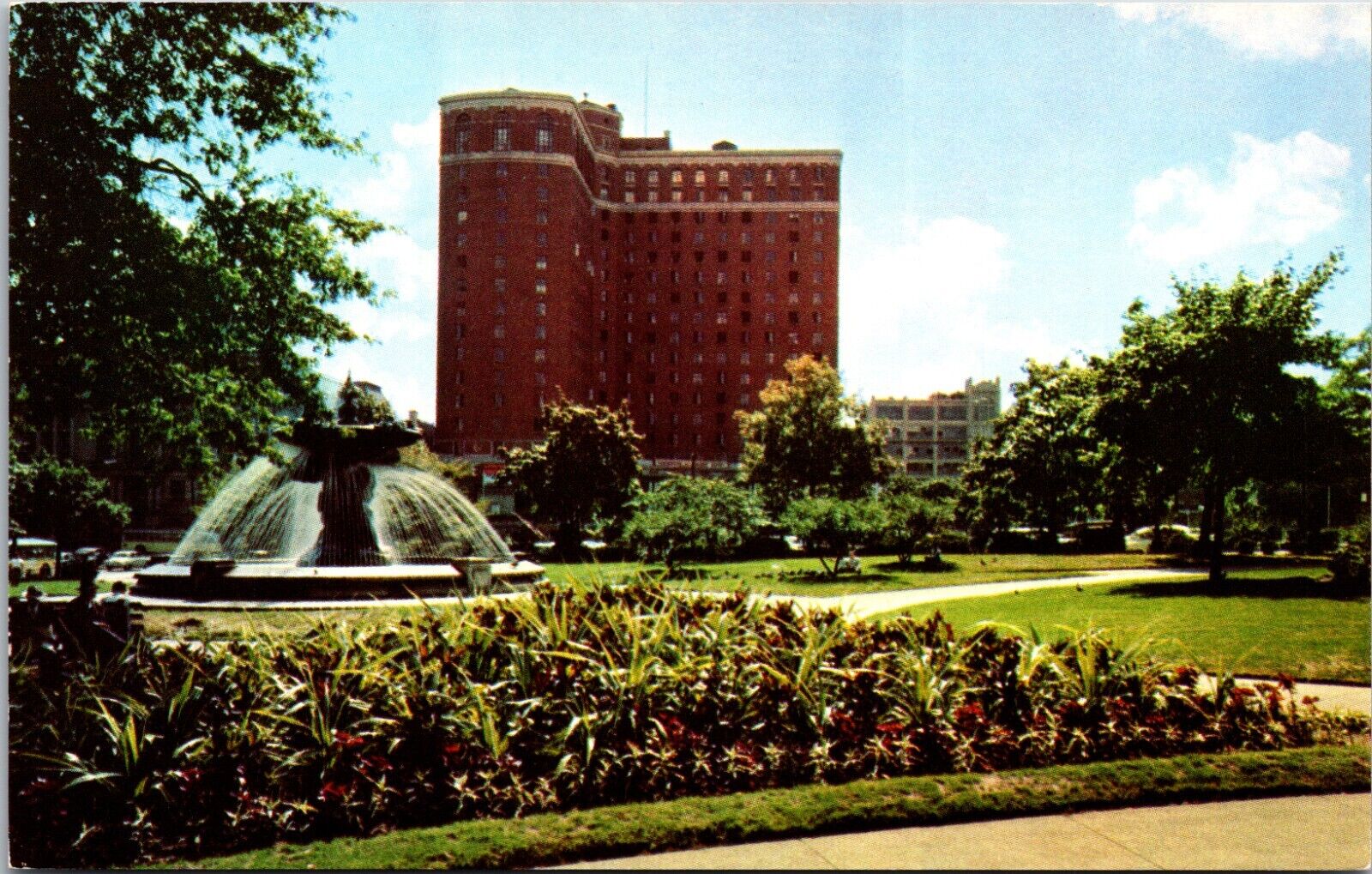 Postcard Providence Rhode Island Hotel Sheraton Biltmore Depot 1953 CURT TEICH
