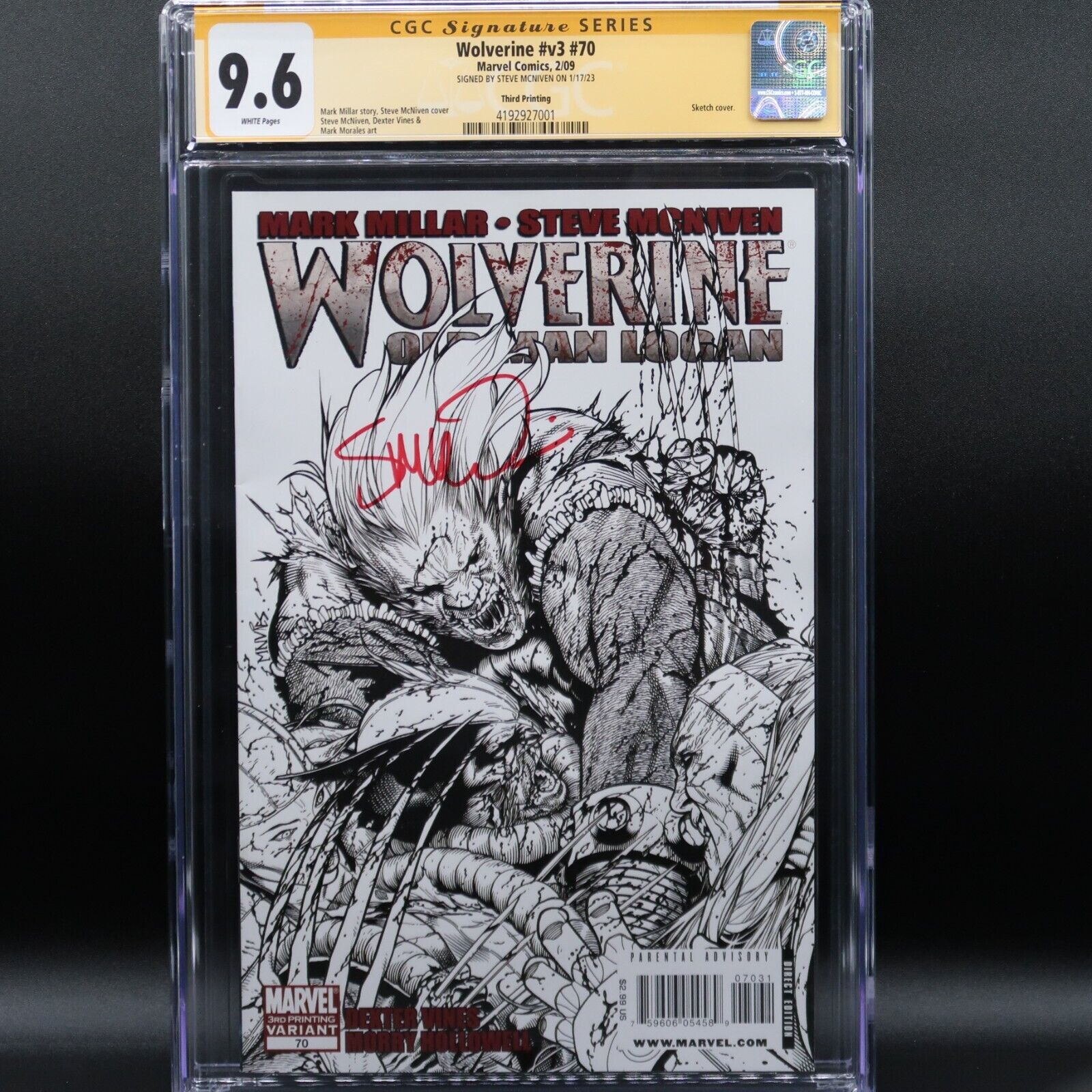 Wolverine #v3 #70 Third Printing - CGC GRADED - SIGNATURE SERIES  