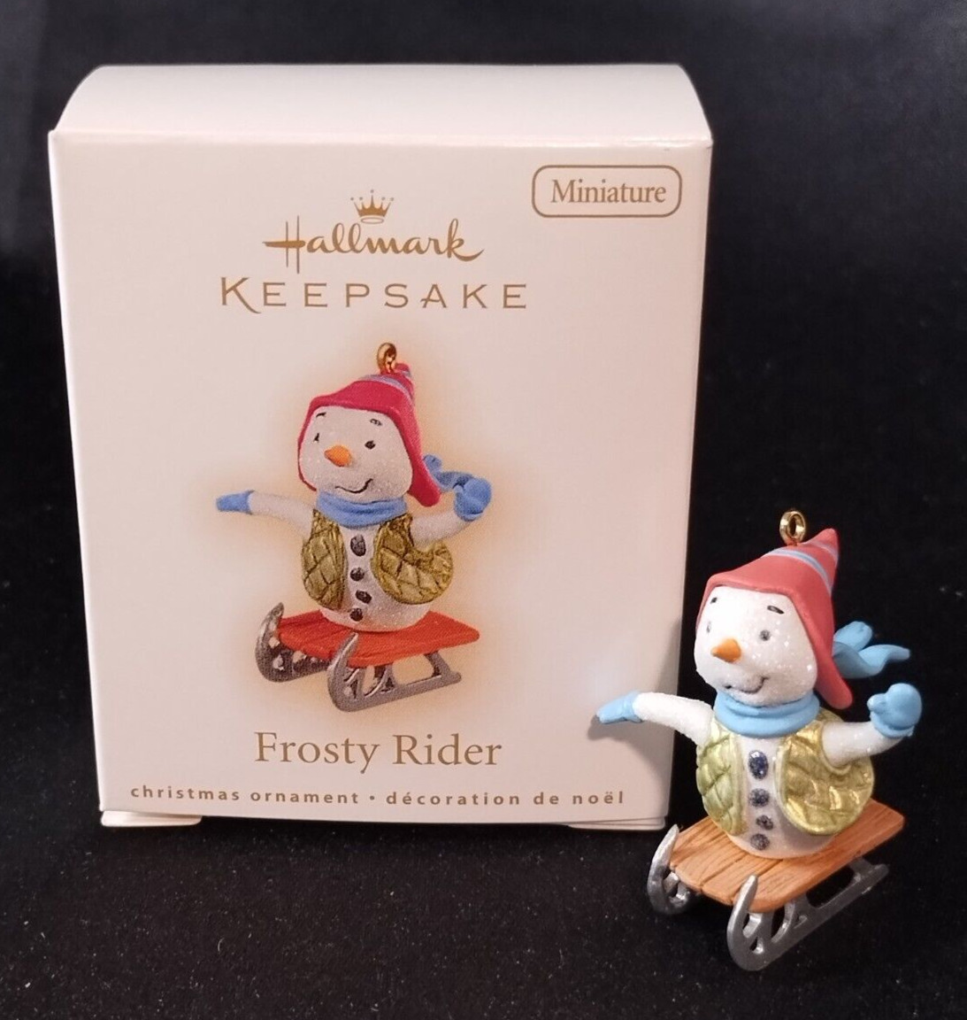 Hallmark Keepsake Christmas Miniature Ornament Frosty Rider 2009 NIB